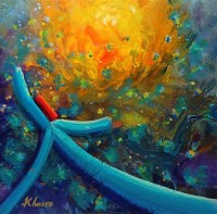 Khusro Subzwari, 12 x 12 Inch, Acrylics on Canvas, Figurative Painting, AC-KS-269